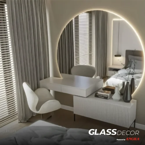 Lustro ścienne, kształt półokręgu - MONTANA