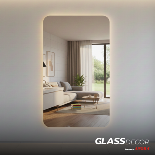 Lustro ścienne, prostokątny kształt - OHIO